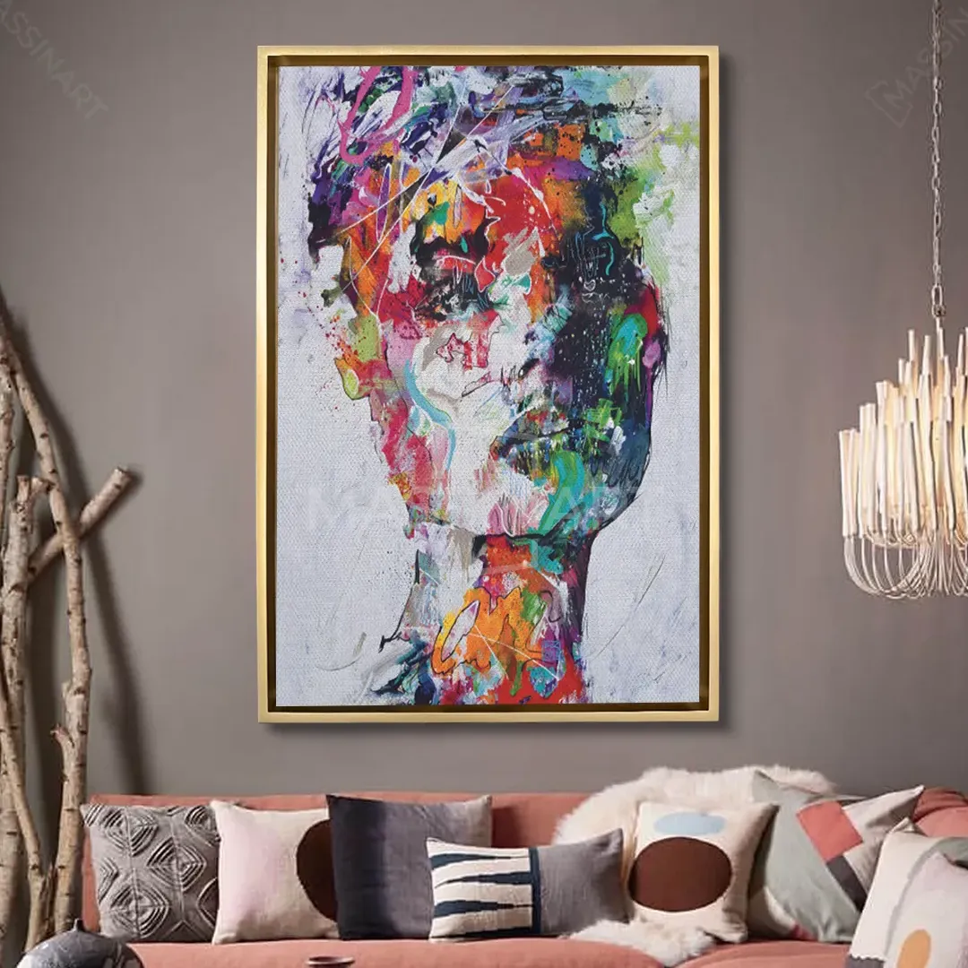 Colorful woman portrait