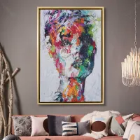 Colorful woman portrait