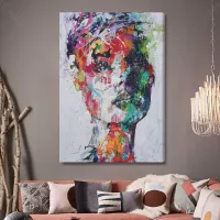 Colorful woman portrait