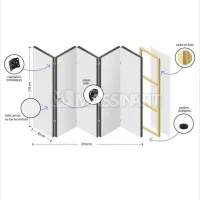Paravent Lush Oasis- Séparation d'espace - Style botanique