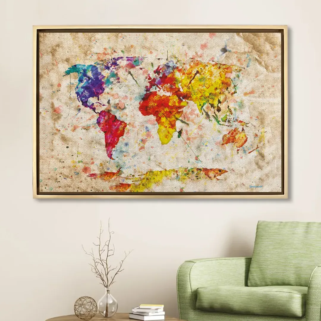 Carte du Monde Colorée