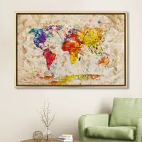 Carte du Monde Colorée