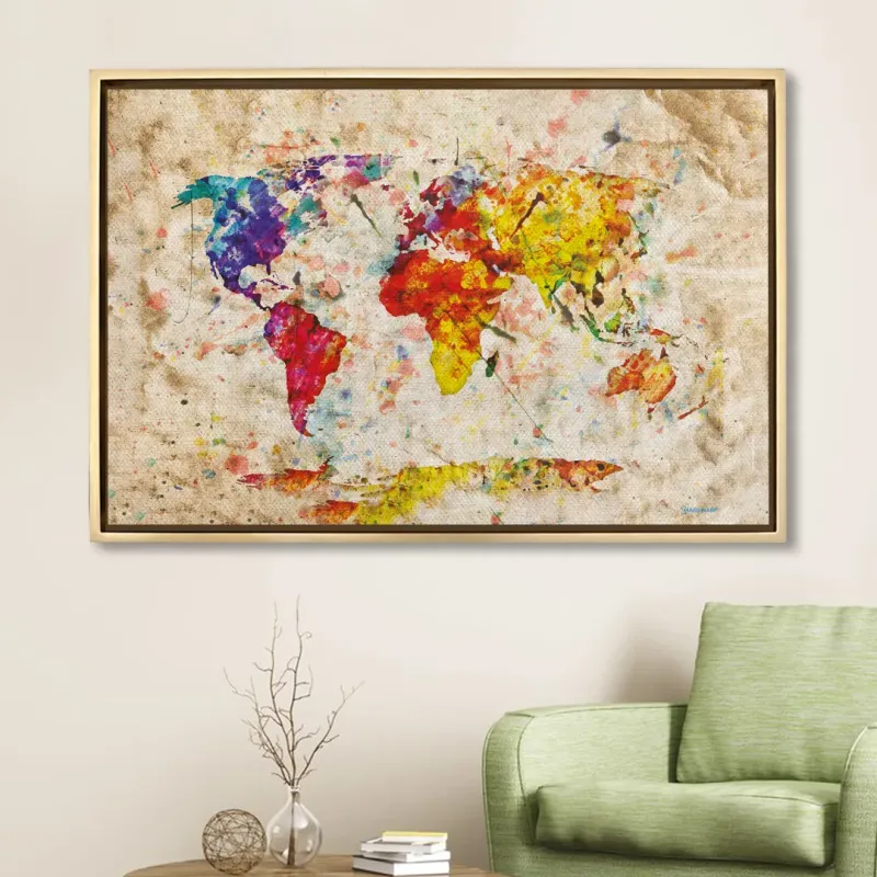 Carte du Monde Colorée