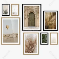 Mur de cadres Moroccan Boho