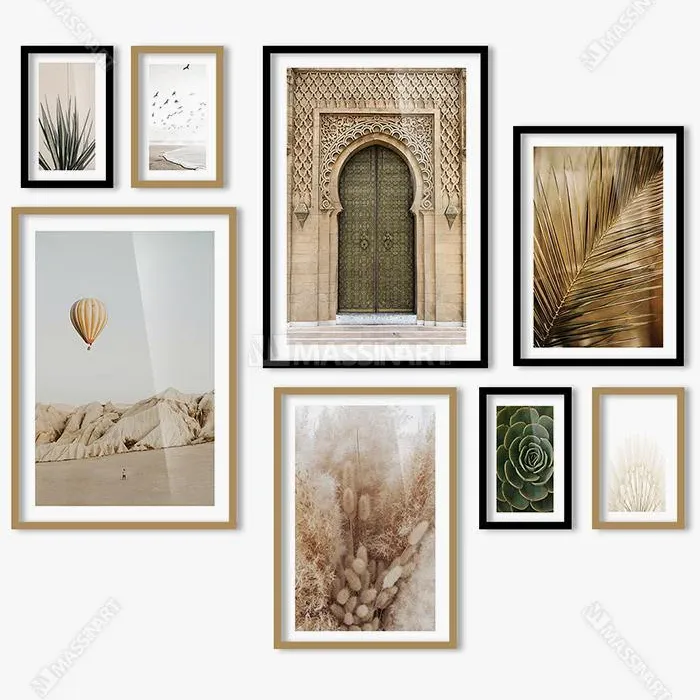 Mur de cadres Moroccan Boho