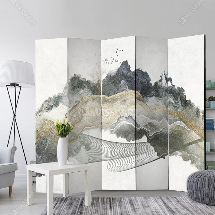 Paravent Chinese Ink Style - Séparation d'espace