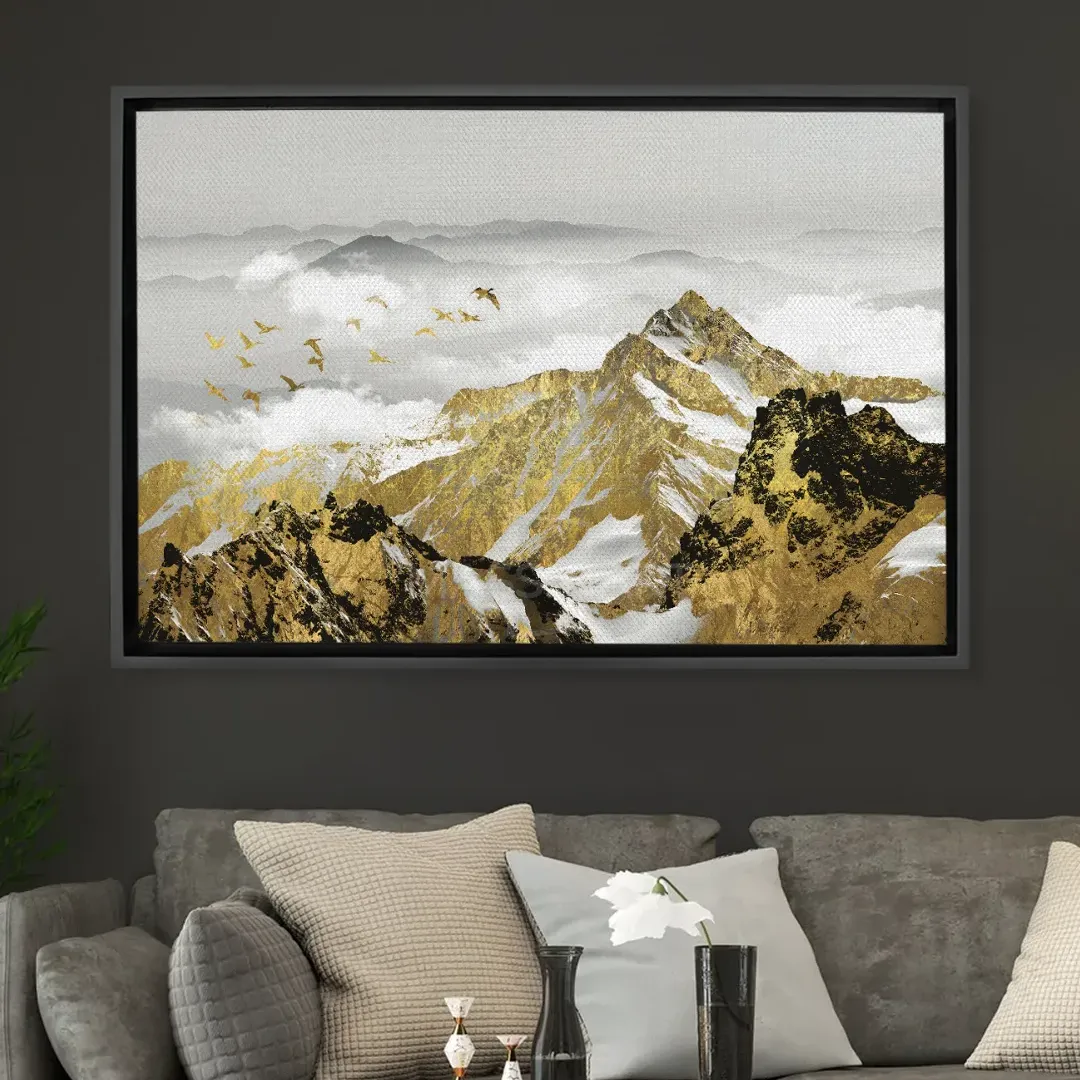 Golden Mountain Landscape
