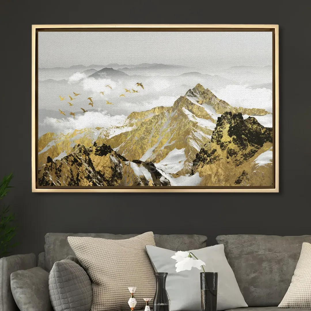 Golden Mountain Landscape