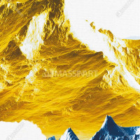 Mountain abstract moderne