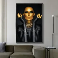 Fashion Glamour in Black and Gold