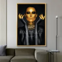 Fashion Glamour in Black and Gold