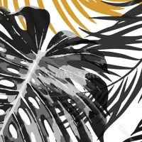 Golden and Black Leaves