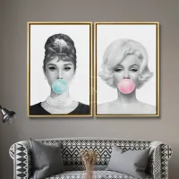 Marilyn and Audrey Bubblegum