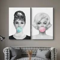 Marilyn and Audrey Bubblegum