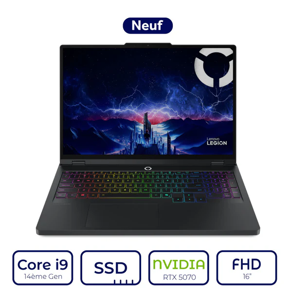 Lenovo Legion Pro 5 16IRX10 Intel Core i9 14ème Gen GeForce RTX 5070 8Go