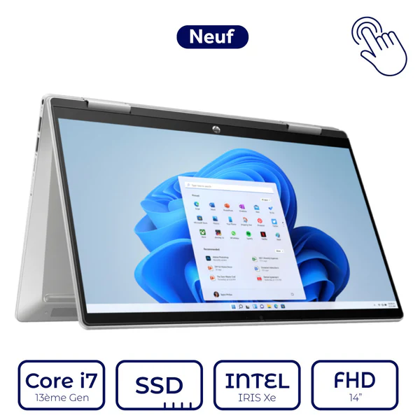 HP Pavilion X360 2in1 14 ek1006nk Intel Core i7 13ème Gen