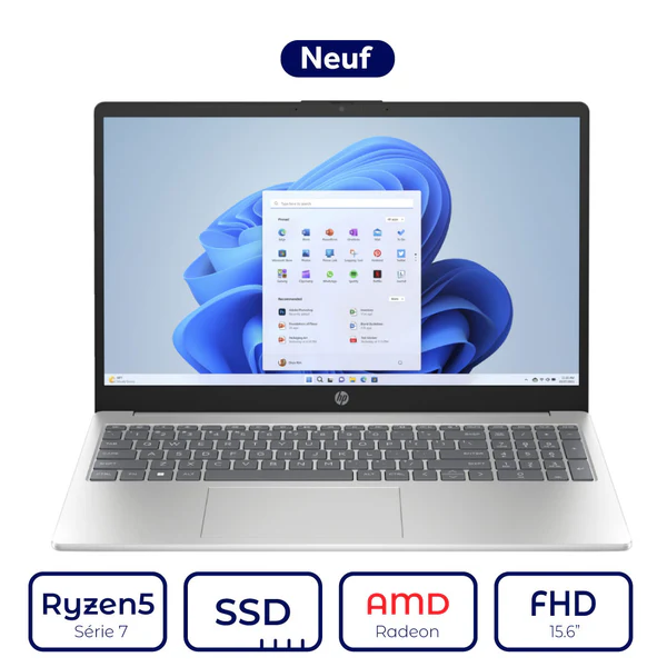 HP 15-fc0003nk AMD Ryzen 5 Série 7