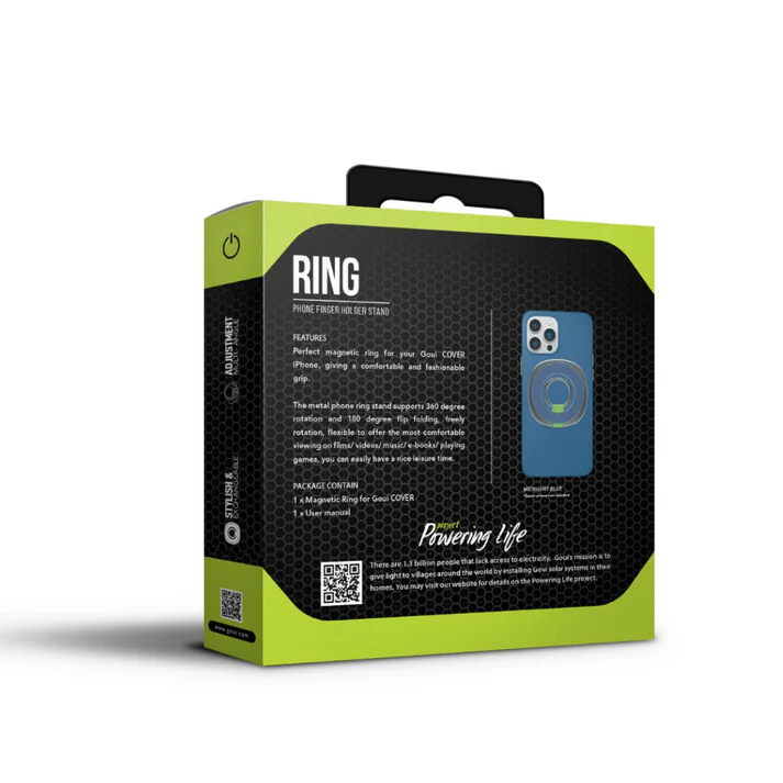 Goui Ring Magnétique - Bague de téléphone - Bleu