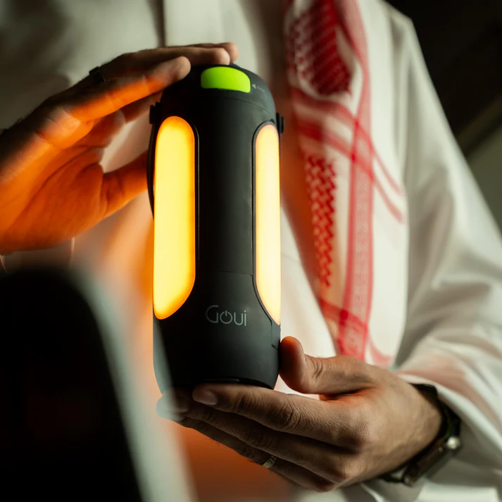 Goui Trio Lampe Ambiante Pliable – Enceinte Bluetooth et Power Bank