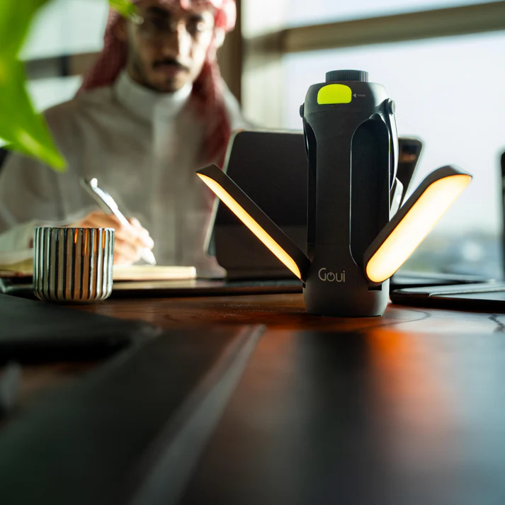 Goui Trio Lampe Ambiante Pliable – Enceinte Bluetooth et Power Bank