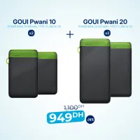 Pack 2x Pwani 10 avec 2x Pwani 20