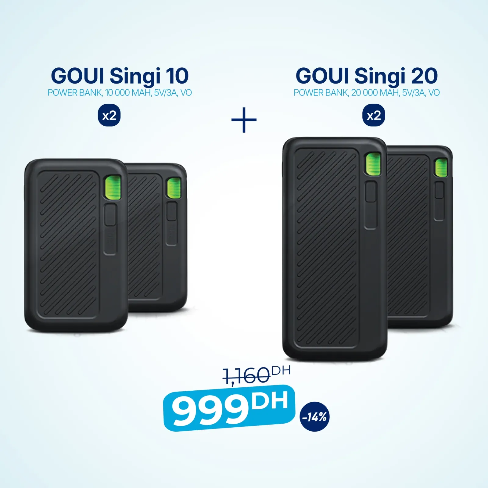 Pack 2x Singi 10 avec 2x Singi 20