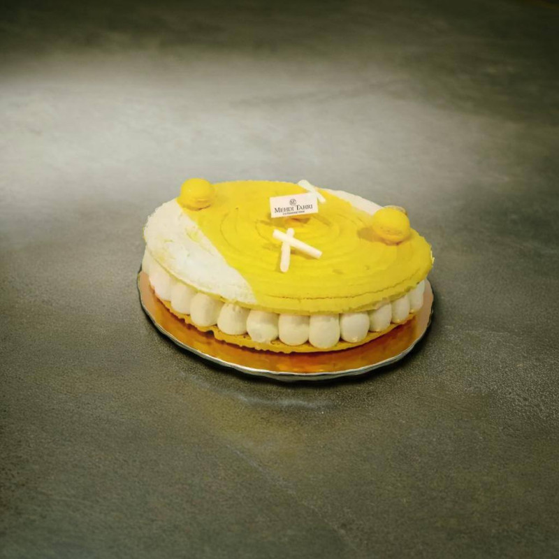 Macaron géant façon tarte citron