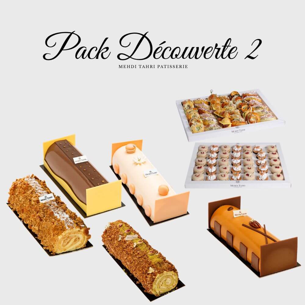 bûche au choix (de 6 à 8 personnes )+ 18 BB sandwichs (ou 18 macarons salés)