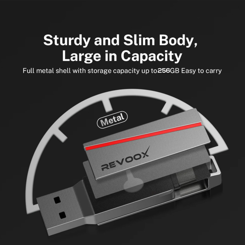 REVOOX Dual drive 3.2 USB Type-C OTG 256GB