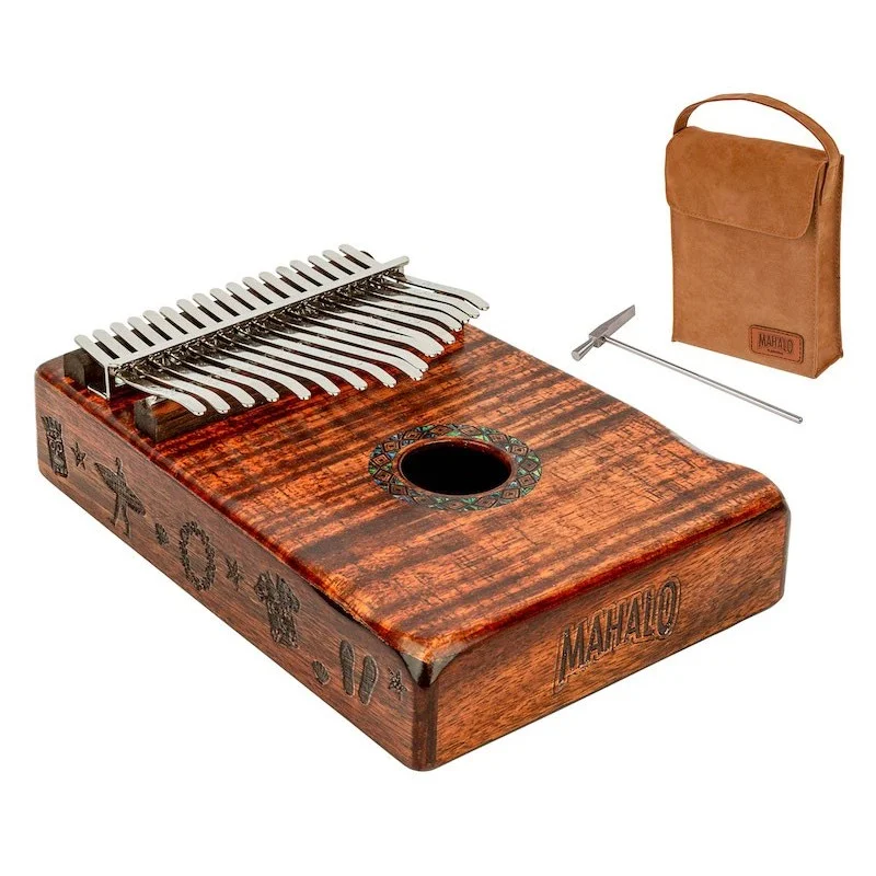Mahalo Kalimba Flamme Koa