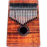 Mahalo Kalimba Flamme Koa