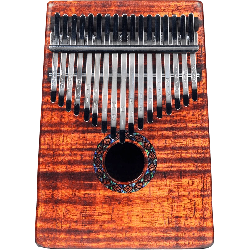 Mahalo Kalimba Flamme Koa