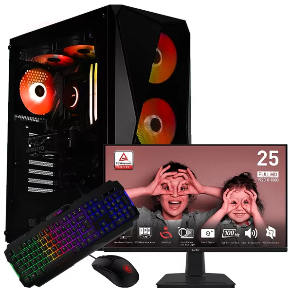 SETUP GAMER R5 5600-RTX 5060 + MP251 + GK100 + GM100
