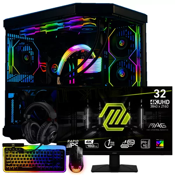 SETUP GAMER i9 14900KF-RTX 5090 + 322UPF + KEEB TKL + AEROX 9 WIRELESS + PRO X 2