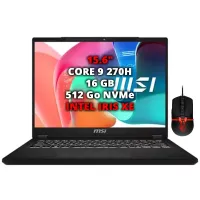 MSI Modern 15 H C2RMG-298MA – Core 9 270H, IRIS XE, 16GB, 512GB + Souris