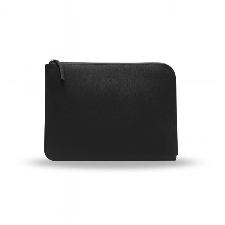 DAYI | Pochette ordinateur en cuir - Noir