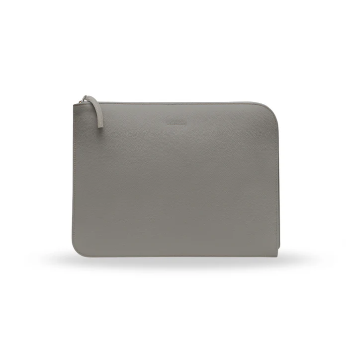 DAYI | Pochette ordinateur en cuir - Gris