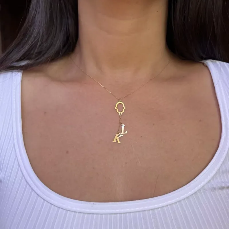 18 carats Khamisa avec des lettres en or