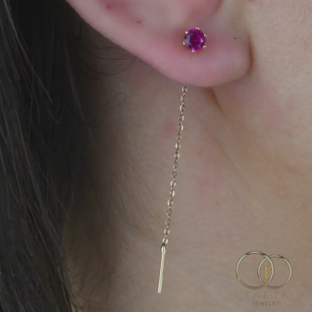 Boucles Gouttes En Or 18K