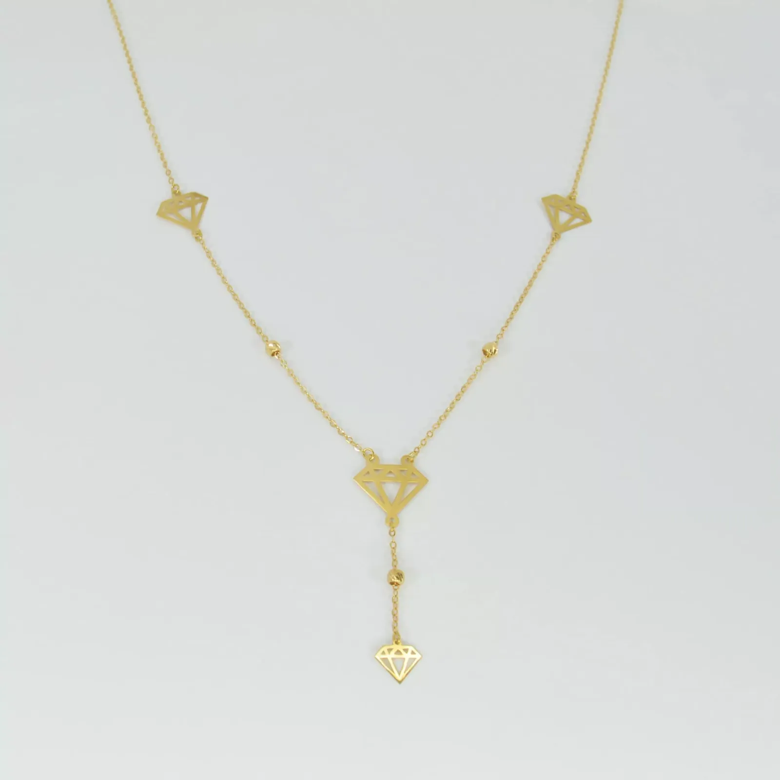 Collier Diamond d’or en Or 18K