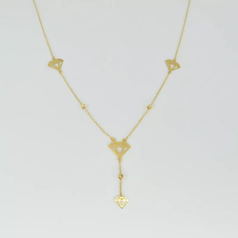 Collier Diamond d’or en Or 18K