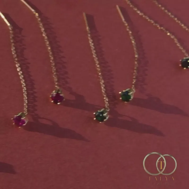 Boucles Gouttes En Or 18K