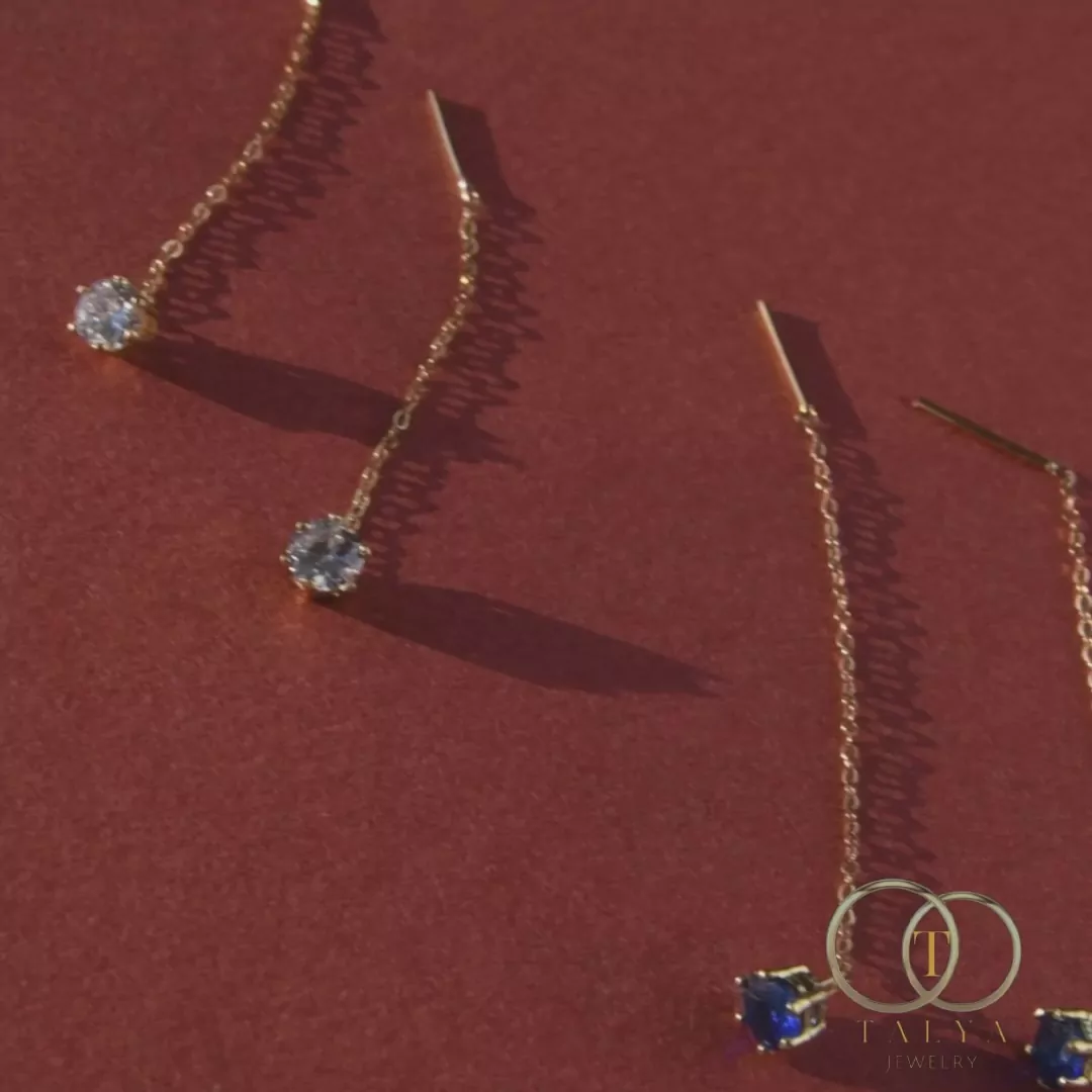 Boucles Gouttes En Or 18K