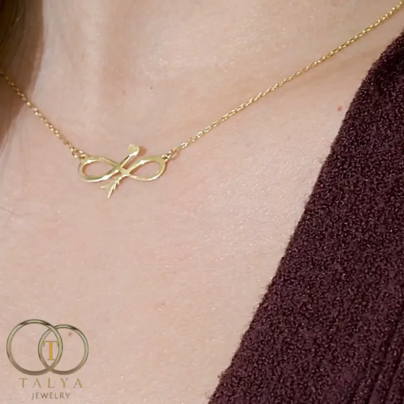 Collier infinity heart En Or 18K