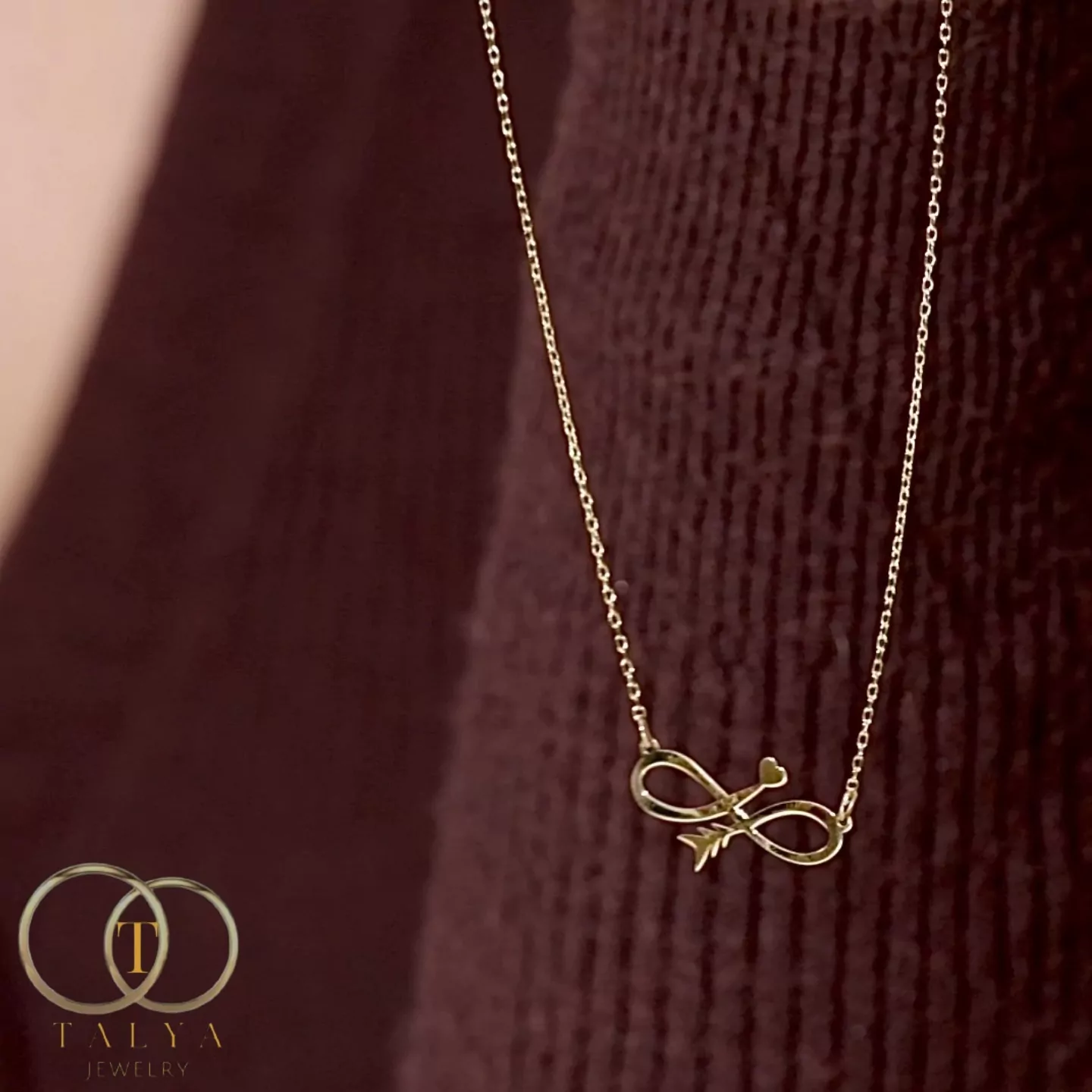 Collier infinity heart En Or 18K