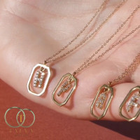 Collier Lettre en Or 18K