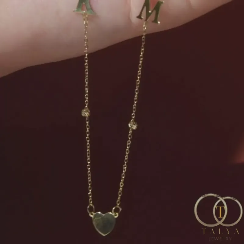 Collier Lettres d’amour en Or 18K