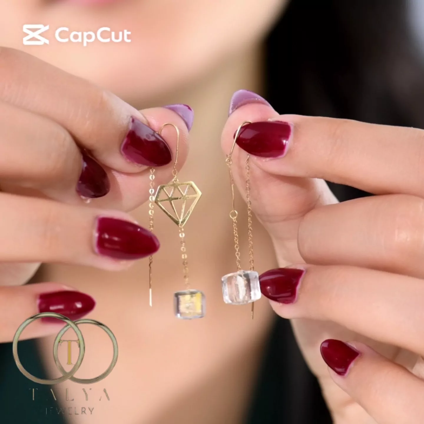 Boucles d’oreilles Diamond Crystal En Or 18K