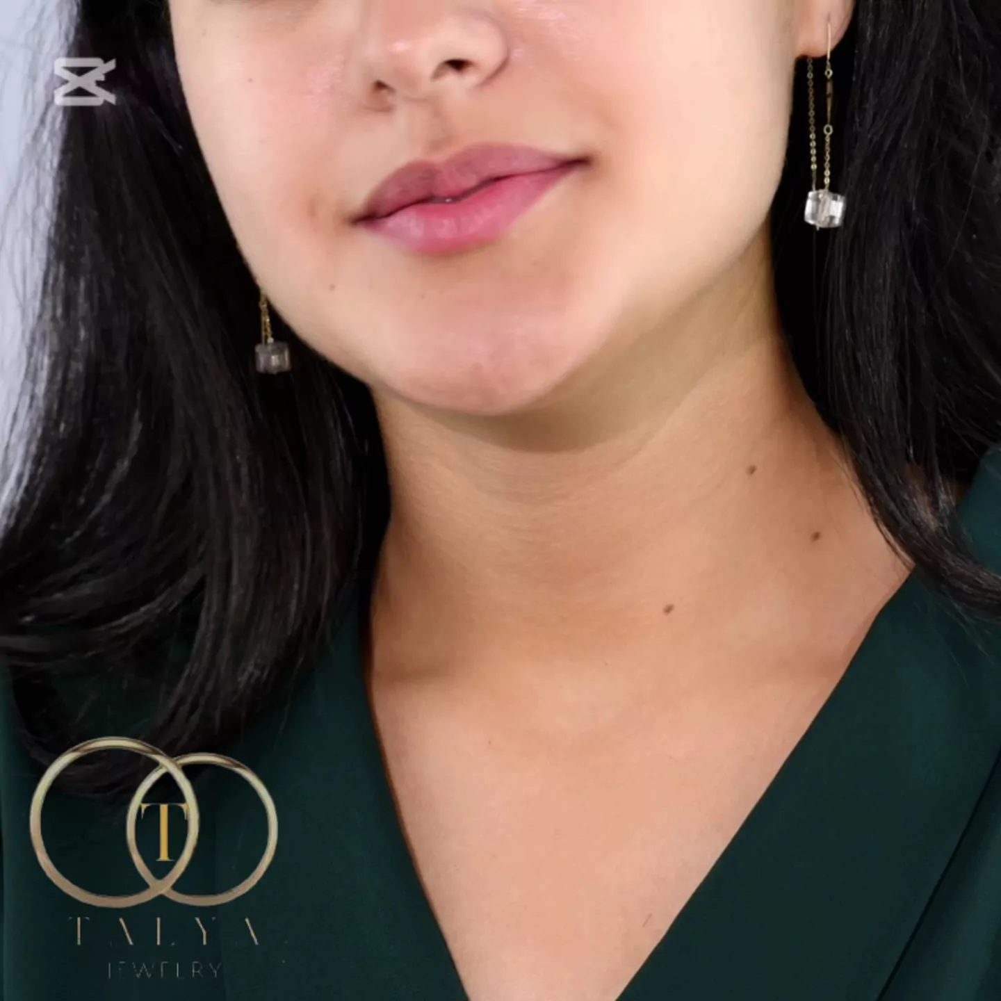 Boucles d’oreilles Diamond Crystal En Or 18K