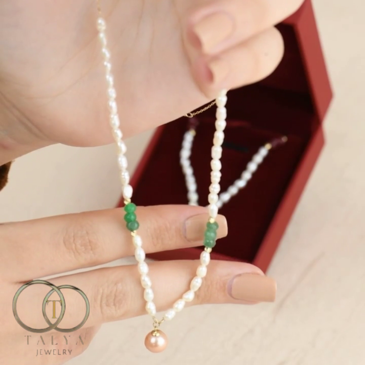 Collier perles Bonheur En Or 18K